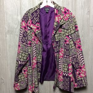 Fun Print Russell Kemp Jacket Size 4X